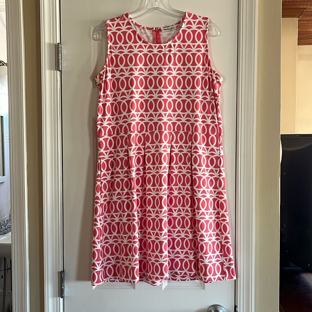PATCHINGTON SIZE M SLEEVELESS DRESS WITH POCKETS DARK MELON